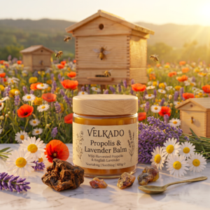 Velkado Propolis and Lavender Balm – Natural Skin Soothing and Nourishing Ointment